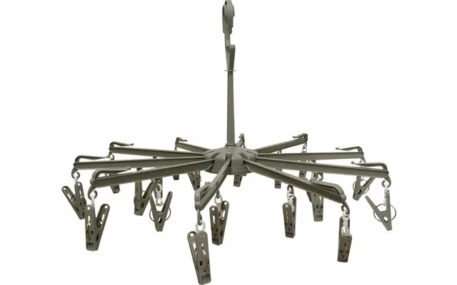 BERGER Minisecador Rotativo De Plástico De 10 Brazos Con Pinzas 4 BERGER Minisecador Rotativo De Plástico De 10 Brazos Con Pinzas - Imagen 2