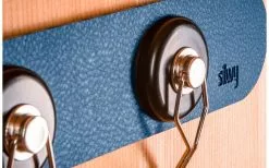 Silwy Barra De Metal De 25 Cm Con Revestimiento De Cuero Blanco -möbel affär 336866 2618228