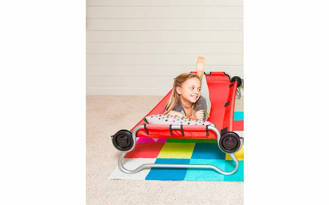 Disc-O-Bed Kid-O-Bed Marco Redondo De Cama Individual Sin Bolsillo Lateral -Rojo 6 Disc-O-Bed Kid-O-Bed Marco Redondo De Cama Individual Sin Bolsillo Lateral -Rojo - Imagen 4