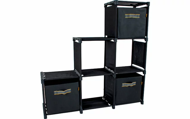 Bo-Camp Industrial Zwart Cómoda Incl. 3 Cajas De Almacenamiento 3 Bo-Camp Industrial Zwart Cómoda Incl. 3 Cajas De Almacenamiento