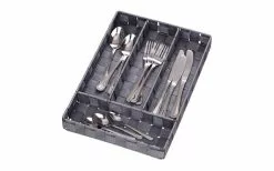 Cesta De Cubiertos Wenko Adria Gris