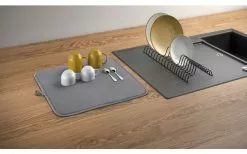 Escurridor Metaltex Dry-Tex 2 En 1 Con Tapete De Microfibra Plata -möbel affär 497414 3367262 1