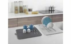 Escurridor Metaltex Dry-Tex 2 En 1 Con Tapete De Microfibra Negro -möbel affär 497516 3367496