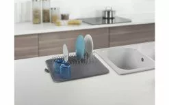 Escurridor Metaltex Dry-Tex 2 En 1 Con Tapete De Microfibra Plata -möbel affär 497558 3367502 1