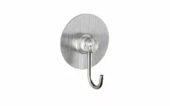 Wenko Static-Loc Gancho De Pared De Níquel Óptica De Acero Inoxidable Juego De 4