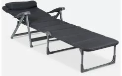 Tumbona Crespo Air Deluxe Sunlounger Negro