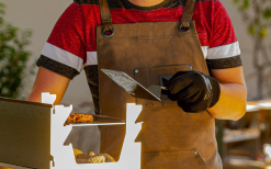 Delantal De Parrilla Fennek Gris Encerado -möbel affär 605827 4451907