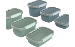 Rotho Clic Eco Lata Nevera Horizon Azul 0,8 Litros -möbel affär 684141 4709696 1