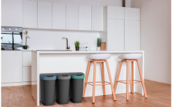 Papelera Rotho Twist Con Tapa Abatible 25 Litros Verde Muérdago -möbel affär 688593 4830146