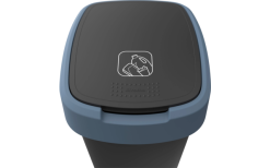 Papelera Rotho Twist Con Tapa Abatible 25 Litros Verde Muérdago -möbel affär 689031 4830092