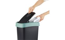 Papelera Rotho Twist Con Tapa Abatible 25 Litros Verde Muérdago -möbel affär 689406 4830116