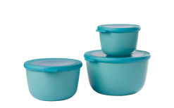 Mepal Cirqula Juego De 3 Cuencos Redondos 500 / 1000 / 2000 Ml Verde Nórdico -möbel affär 752709 5025321 2